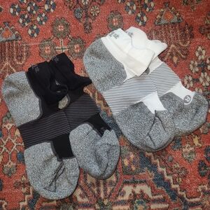 Men's Gray and Black Socks